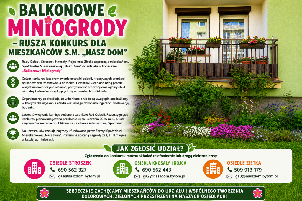 KONKURS BALKONOWE MINIOGRODY