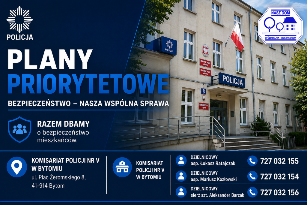 Local police announcement regarding the priority plan in Bytom